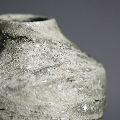 Encrusted Yohen Vase, 2025 ー土井 雅文 “窯変花器”