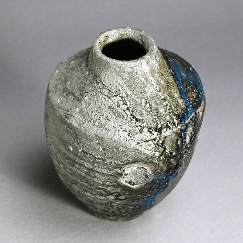 Encrusted Yohen Vase, 2025 ー土井 雅文 “窯変花器”