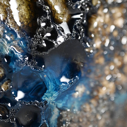 Encrusted Yohen Vase, 2025 ー土井 雅文 “窯変花器”