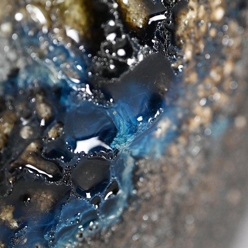 Encrusted Yohen Vase, 2025 ー土井 雅文 “窯変花器”