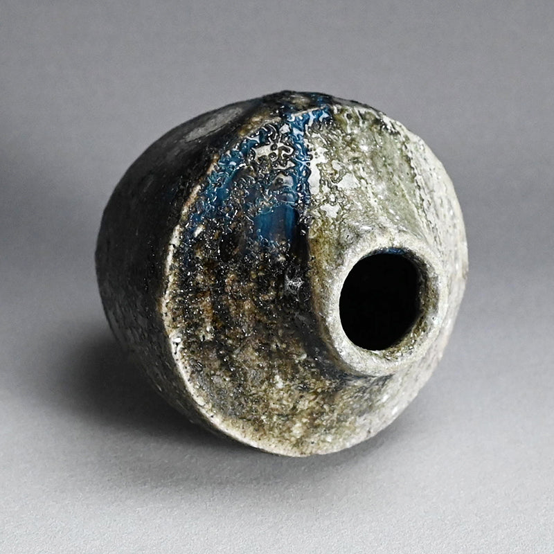 Encrusted Yohen Vase, 2025 ー土井 雅文 “窯変花器”