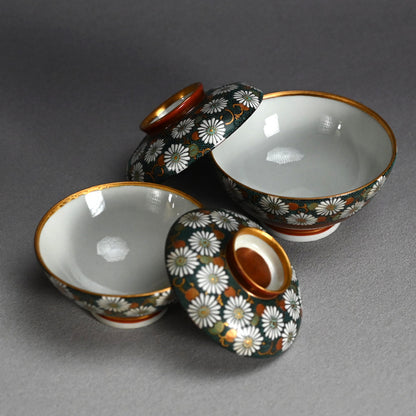 アンティークジャパンクタニペア磁器ボウル