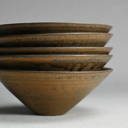 Exquisite 5 pc. Fugen Gold Bowl Set ー松下 広樹 “普賢ゴールド浅鉢揃”