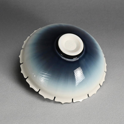 Exquisite Fluted Serving Bowl ー永草 陽平 “流彩磁鉢”