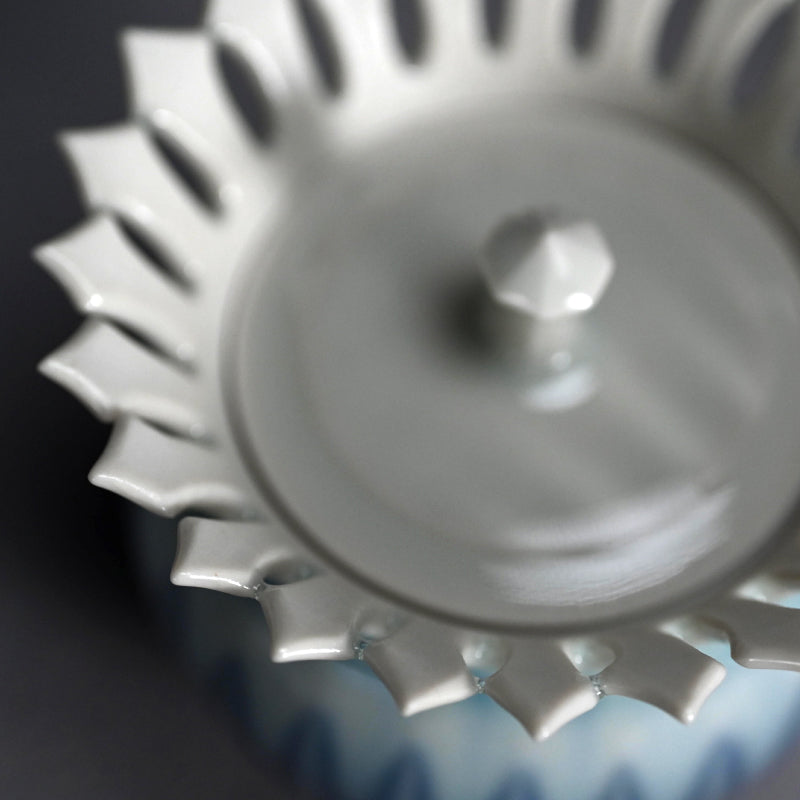 Chaki Maccha Tea Container ー永草 陽平 “流彩磁盒子”