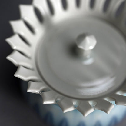 Chaki Maccha Tea Container ー永草 陽平 “流彩磁盒子”