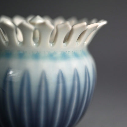 Chaki Maccha Tea Container ー永草 陽平 “流彩磁盒子”