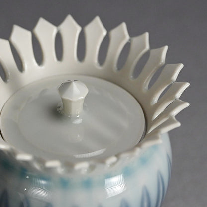 Chaki Maccha Tea Container ー永草 陽平 “流彩磁盒子”