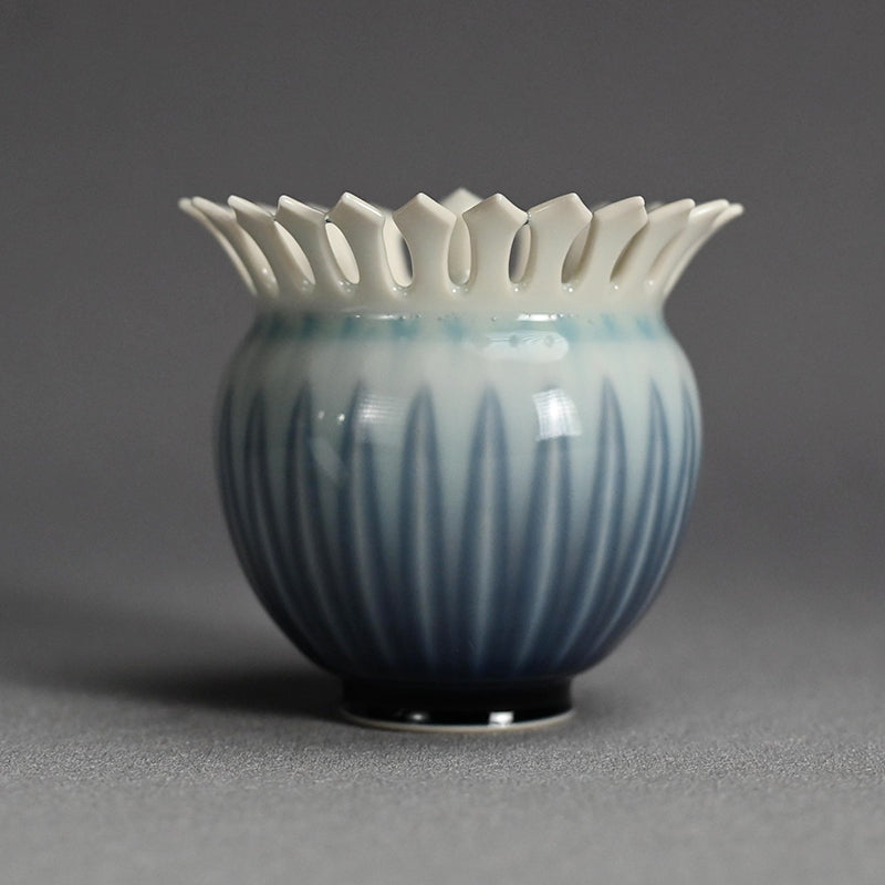 Chaki Maccha Tea Container ー永草 陽平 “流彩磁盒子”