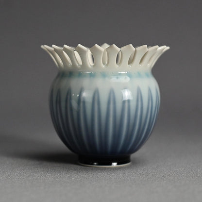 Chaki Maccha Tea Container ー永草 陽平 “流彩磁盒子”