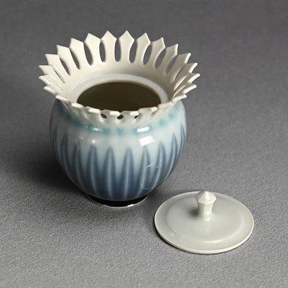 Chaki Maccha Tea Container ー永草 陽平 “流彩磁盒子”