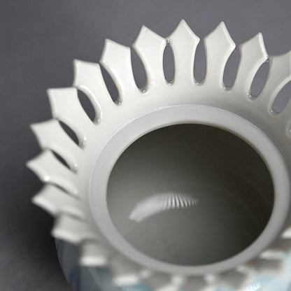 Chaki Maccha Tea Container ー永草 陽平 “流彩磁盒子”