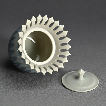 Chaki Maccha Tea Container ー永草 陽平 “流彩磁盒子”