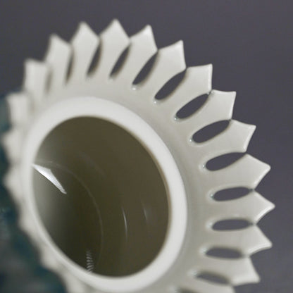 Chaki Maccha Tea Container ー永草 陽平 “流彩磁盒子”