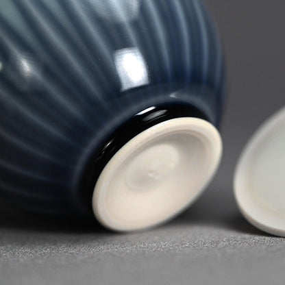 Chaki Maccha Tea Container ー永草 陽平 “流彩磁盒子”