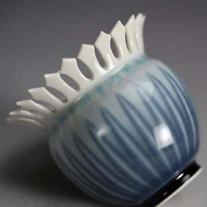 Chaki Maccha Tea Container ー永草 陽平 “流彩磁盒子”