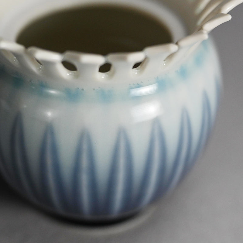 Chaki Maccha Tea Container ー永草 陽平 “流彩磁盒子”