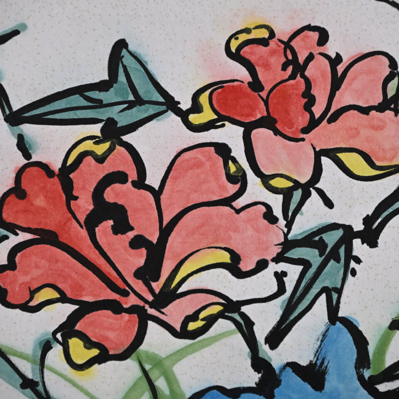 Colorful Ceramic Plate Study Scroll, Sara no Keshiki ー重森 陽子 "皿ノ景色"