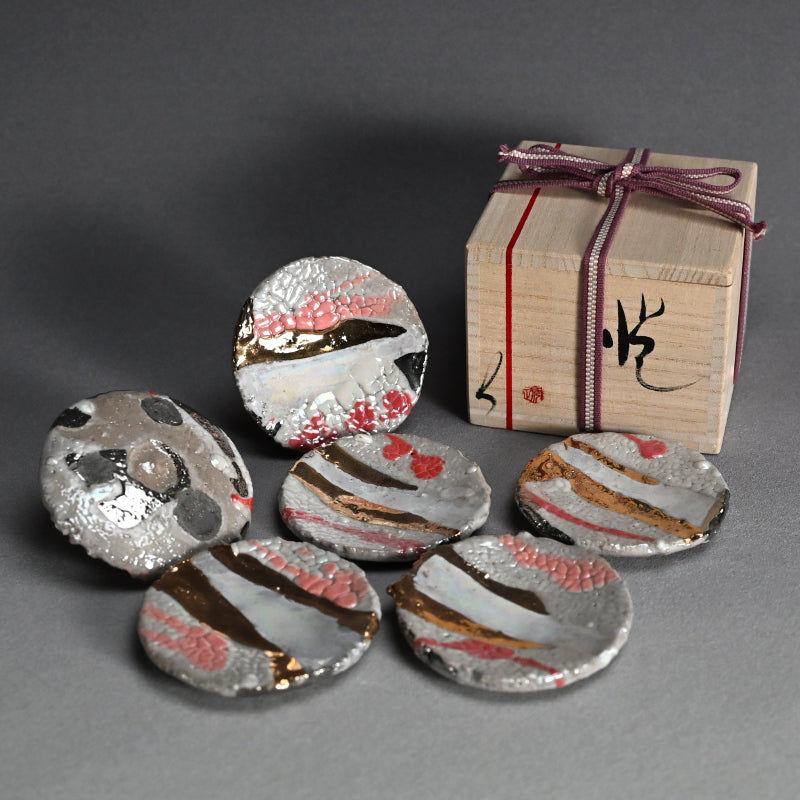 6 pc. Mamezara Dish Set ー市川 透 “悦 食の器”