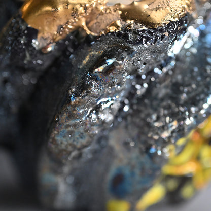 Ma-o Shuki Sake Set ー市川 透 “「魔王」 酒器片口２点セット”