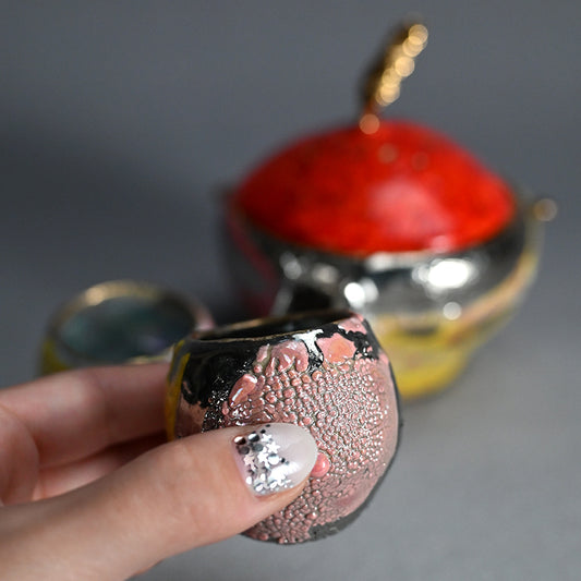 Vibrant Sencha Tea Set ー市川 透 “人生は美しい 宝瓶３点セット”