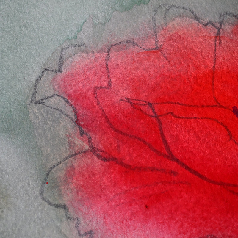 Red Poppies, Framed Work ー野村 耕