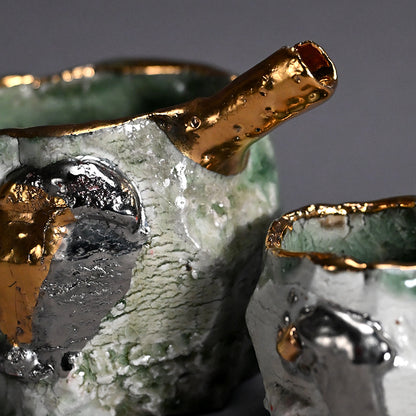 Celadon Shuki Sake Set ー市川 透 “Céladon 酒器片口２点セット”