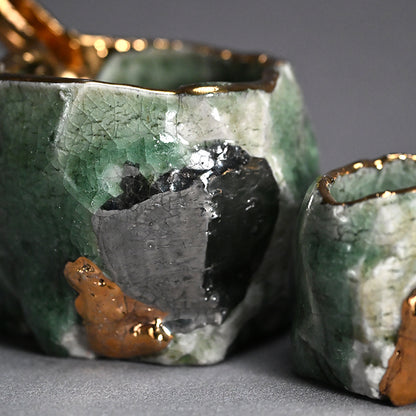 Celadon Shuki Sake Set ー市川 透 “Céladon 酒器片口２点セット”