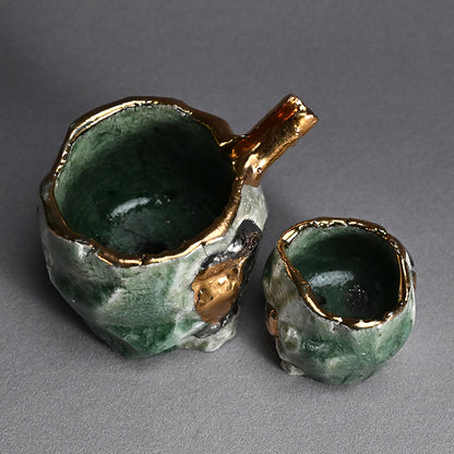 Celadon Shuki Sake Set ー市川 透 “Céladon 酒器片口２点セット”