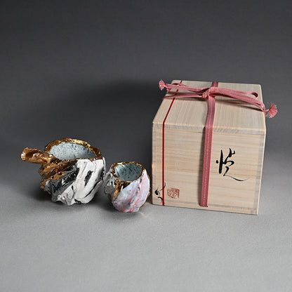 Delightful Colorful Sake Set ー市川 透 “悦 酒器片口２点セット”