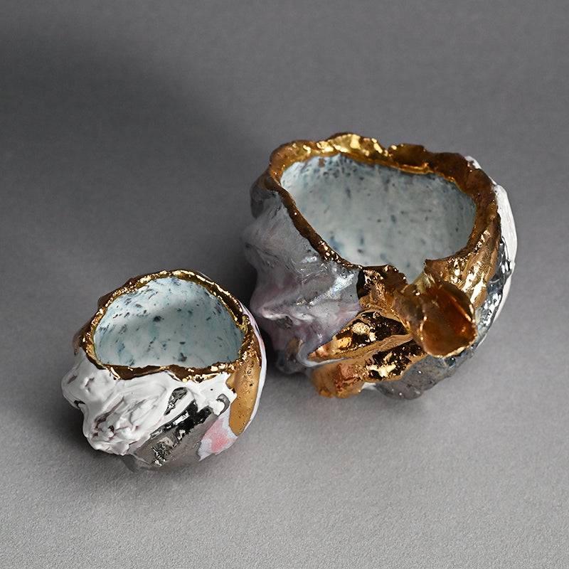 Delightful Colorful Sake Set ー市川 透 “悦 酒器片口２点セット”