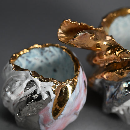 Delightful Colorful Sake Set ー市川 透 “悦 酒器片口２点セット”