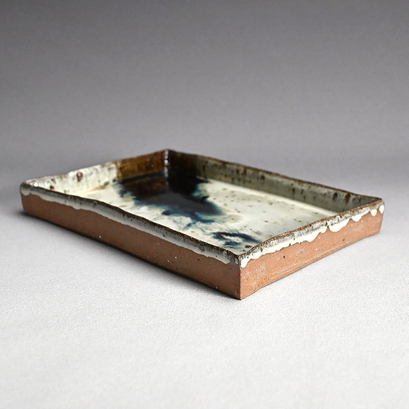 Chossen Karatsu Plate ー丸田 宗彦 “朝鮮唐津角皿”