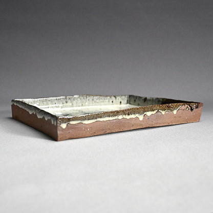 Chossen Karatsu Plate ー丸田 宗彦 “朝鮮唐津角皿”