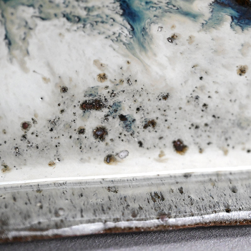 Chossen Karatsu Plate ー丸田 宗彦 “朝鮮唐津角皿”