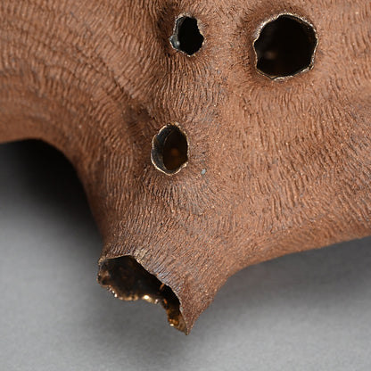 Young Female Artist Gold Glazed Ceramic Sculpture ー向井 奈生子 “土の皮Ⅳ”