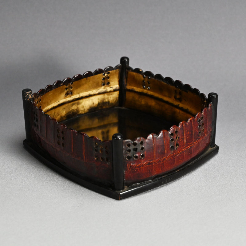 Tea Tray made from Re-purposed Yoroi Armor-parts