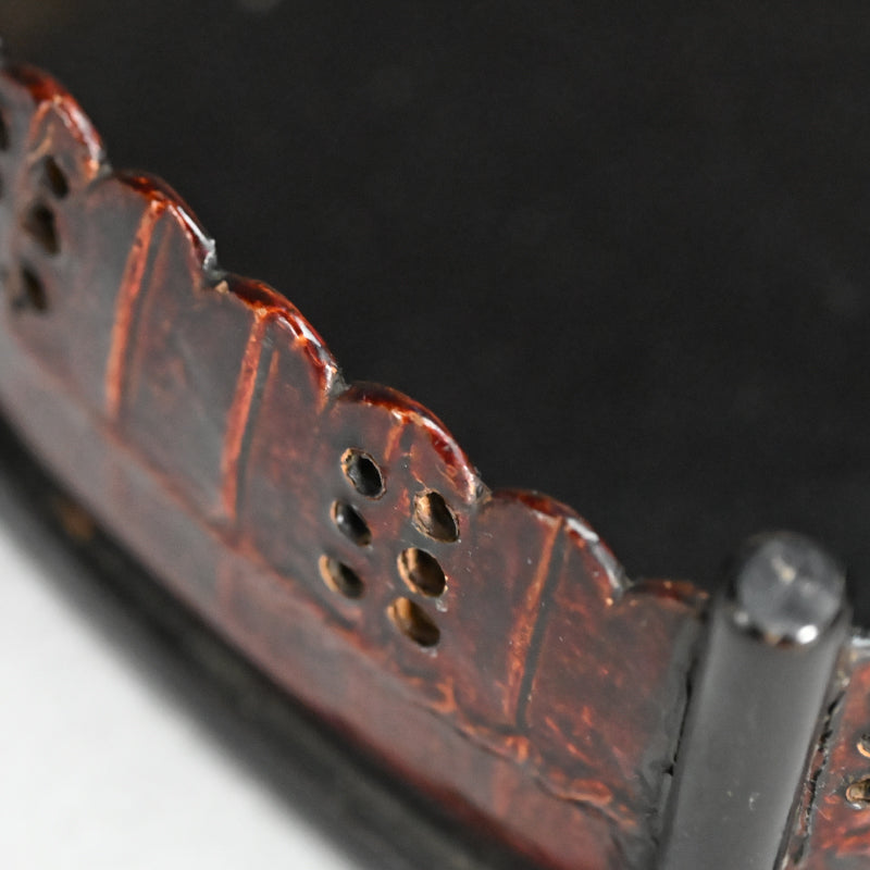 Tea Tray made from Re-purposed Yoroi Armor-parts