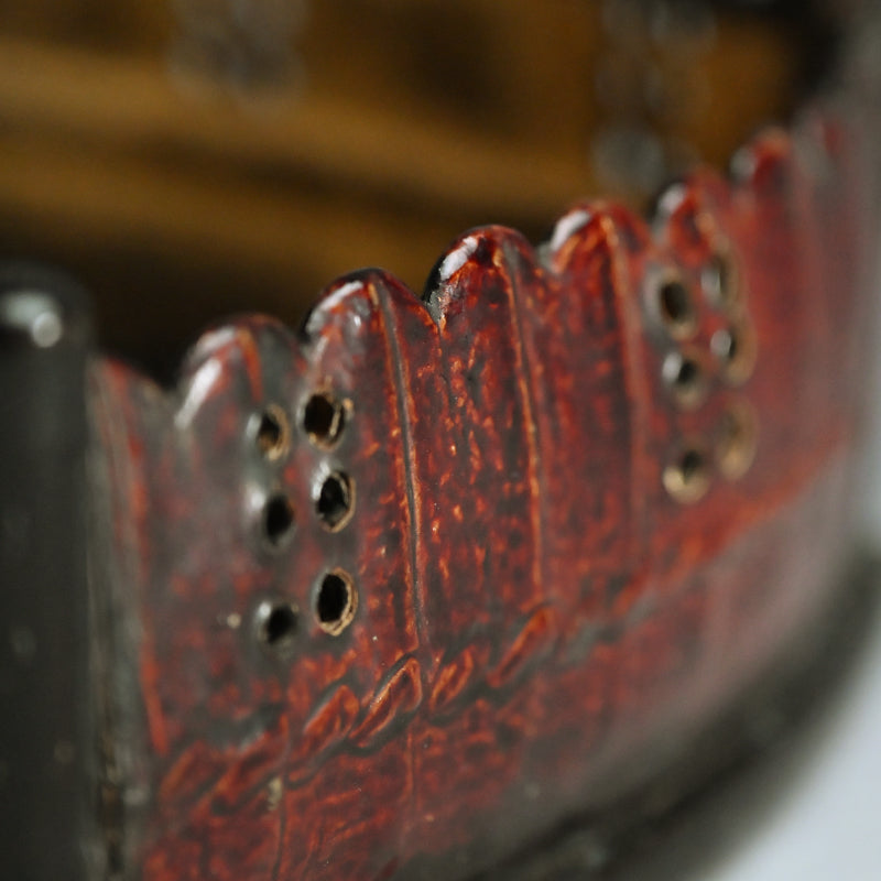 Tea Tray made from Re-purposed Yoroi Armor-parts
