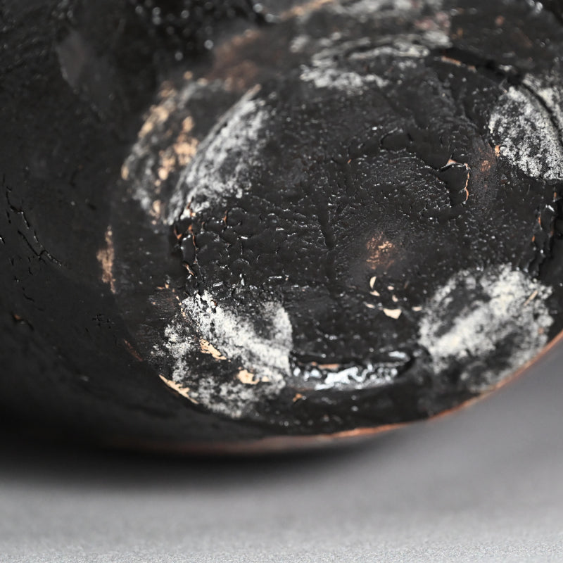 Huge Kuro Shunga Oribe Tsubo ー四季慾斎 蟻助 “黒春画織部壺”