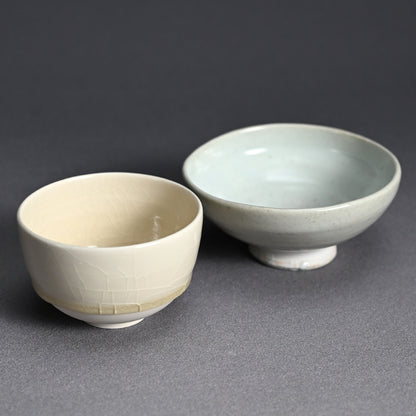 Boxed Maccha Tea Set & Scroll ー内田 鋼一 “花”