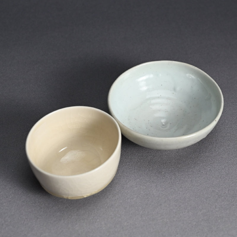 Boxed Maccha Tea Set & Scroll ー内田 鋼一 “花”