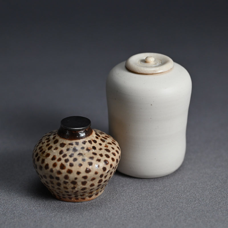 Boxed Maccha Tea Set & Scroll ー内田 鋼一 “花”