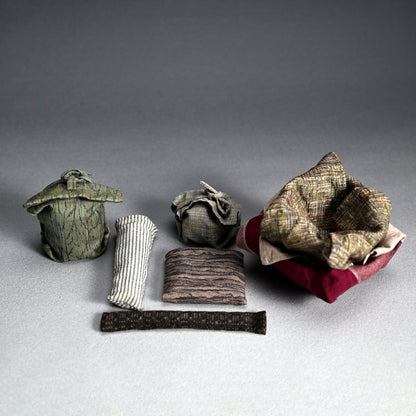 Boxed Maccha Tea Set & Scroll ー内田 鋼一 “花”