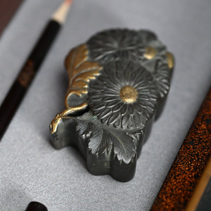 Antique Suzuri Bako Lacquer Cabinet w/ two drawers ー"小納戸硯筥"