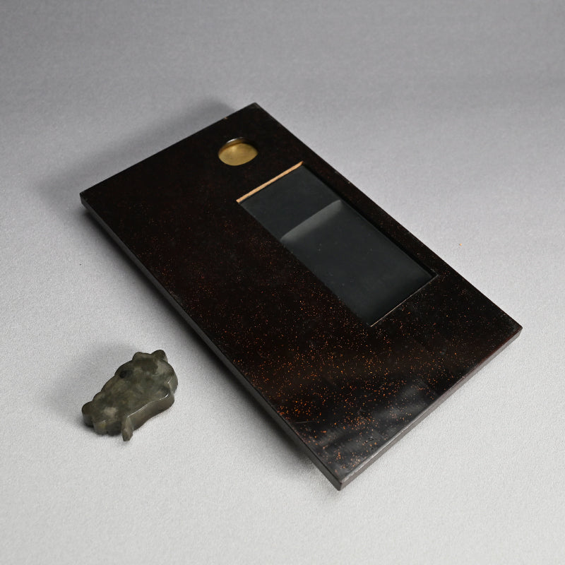 Antique Suzuri Bako Lacquer Cabinet w/ two drawers ー"小納戸硯筥"