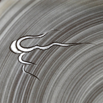 Unkaku-mon Plate Set ー十三代 横石 臥牛 “現川雲龍文 隅切皿”