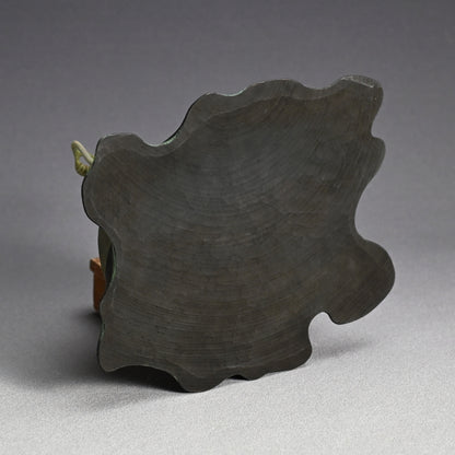 Exquisite Carved Wooden Sculpture, Gecko ー神保 雅 “守宮”
