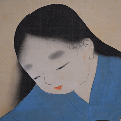 Children at Play, Taisho p. Japanese Scroll ー野添 平米 “遊童”
