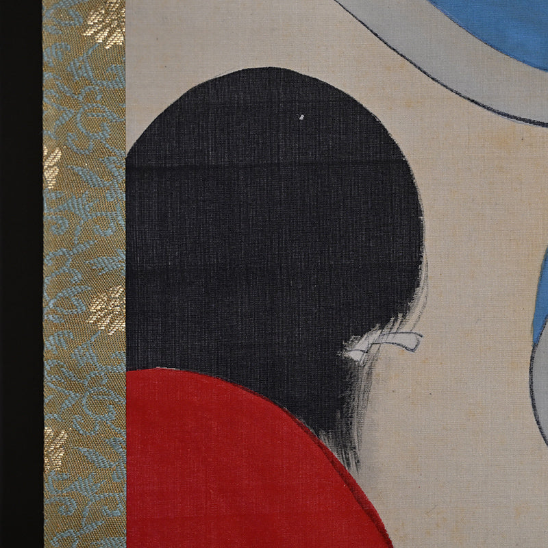 Children at Play, Taisho p. Japanese Scroll ー野添 平米 “遊童”